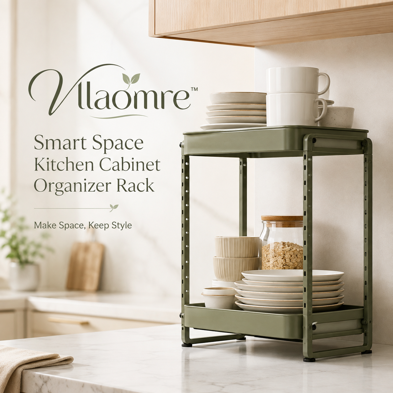 Vllaomre™ Smart Space Kitchen Cabinet Organizer Rack